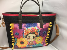Cargar imagen en el visor de la galería, Frida Kahlo cartoon tote bag SOLD OUT
