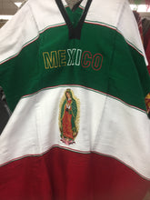 Load image into Gallery viewer, Poncho/Gaban Aztec Design/Virgin Mary Design SOLD