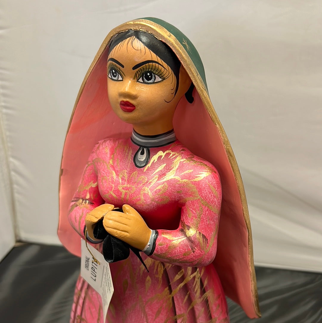 Lupita  NAVARRO Mexican Ceramic Doll  Virgin SOLD
