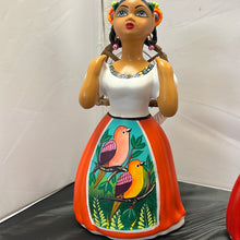 Cargar imagen en el visor de la galería, Lupita  Mexican Ceramic Doll Birds
