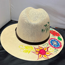 Cargar imagen en el visor de la galería, Acrylic  Mexican Hand painted  with flowers
