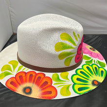 Cargar imagen en el visor de la galería, Acrylic  Mexican Hand painted  with flowers
