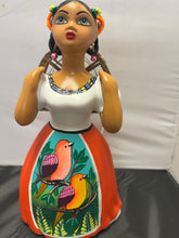 Load image into Gallery viewer, Lupita NAVARRO Mexican Ceramic Doll Birds
