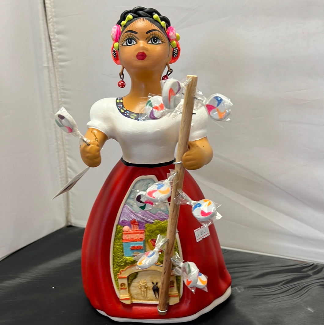 Lupita NAVARRO Mexican Ceramic Doll  Caramels