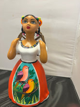 Load image into Gallery viewer, Lupita NAVARRO Mexican Ceramic Doll Birds
