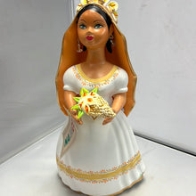 Load image into Gallery viewer, Lupita  Mexican Ceramic Doll novia SOLD

