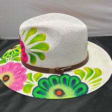 Cargar imagen en el visor de la galería, Acrylic  Mexican Hand painted  with flowers
