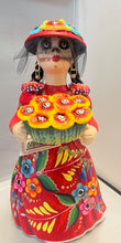 Load image into Gallery viewer, Lupita  Mexican Ceramic Doll Day of the Dead
