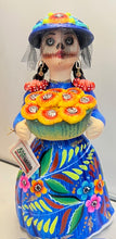 Load image into Gallery viewer, Lupita  Mexican Ceramic Doll Day of the Dead
