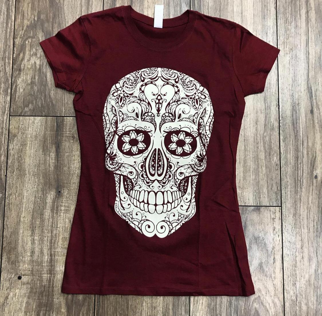 Skull #wine Tshirt