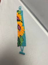 Load image into Gallery viewer, Beaded Necklace Set with Sunflower design. SOLD
