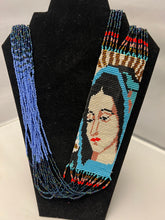 Cargar imagen en el visor de la galería, Beaded Necklace with Virgin Mary Design. ONE OF A KIND SOLD
