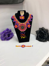 Load image into Gallery viewer, Mexican Chaquira Jewelry Set (3 Pieces) Flowers
