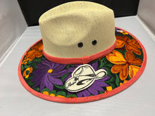 Load image into Gallery viewer, Acrylic Hat with Flower Design
