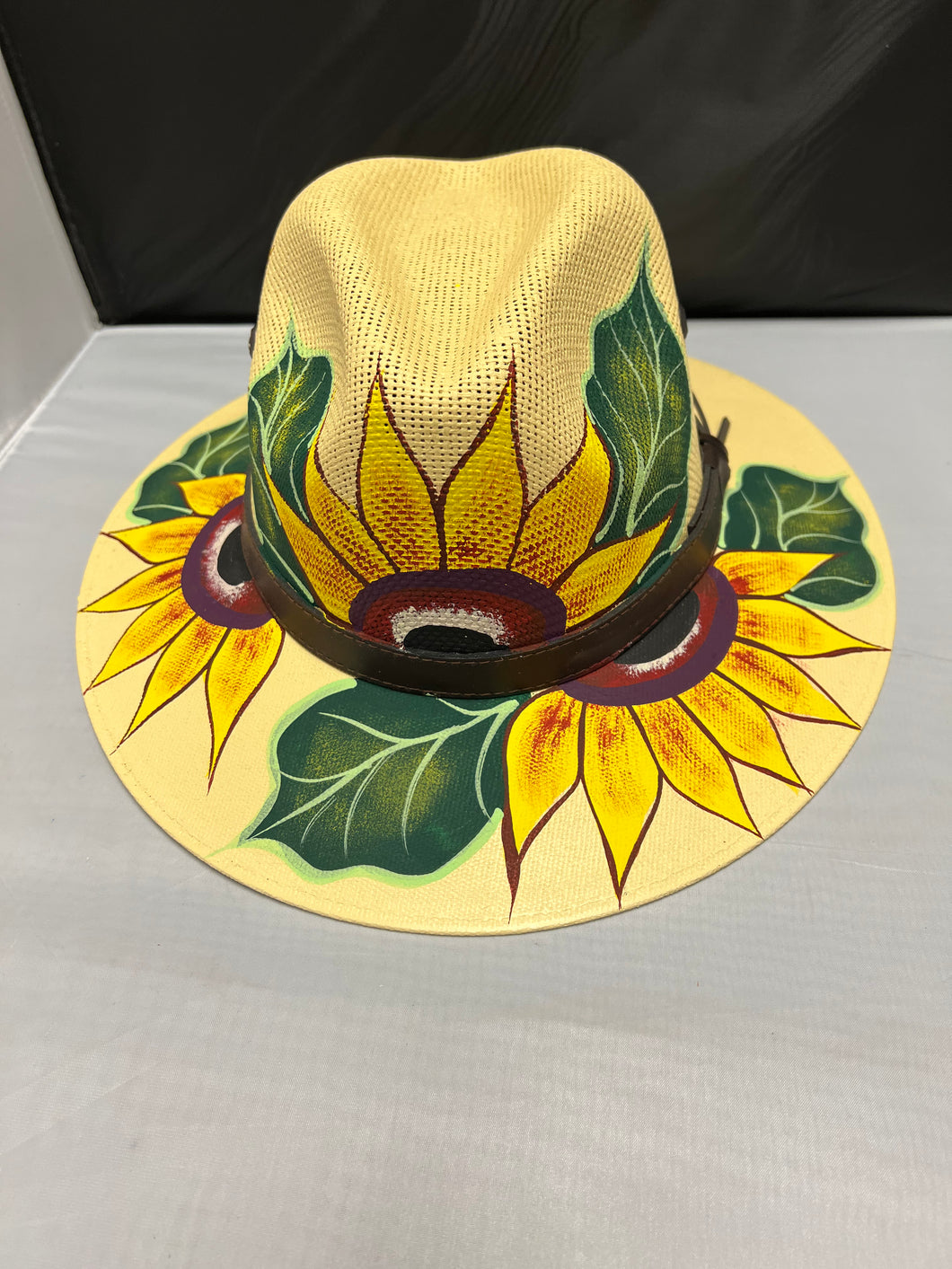 Acrylic  Mexican Hand painted  with Sunflower  Design
