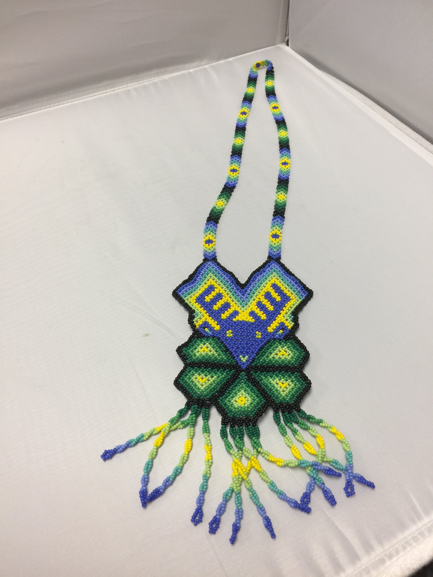 Beaded Huichol Art Necklace SOLD