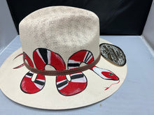 Load image into Gallery viewer, Acrylic  Mexican Hat with Red Snake   Design
