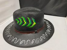 Cargar imagen en el visor de la galería, Beautiful  Acrylic  Mexican Hand painted Hat  with Eagle  Design
