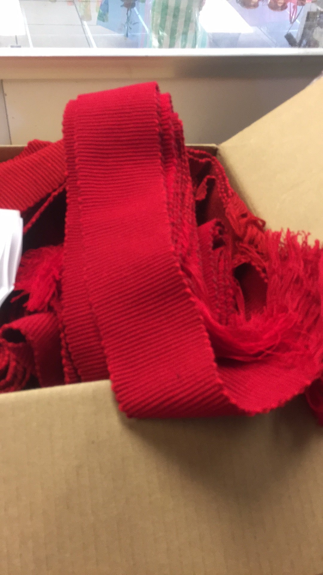 Faja roja algodón/ 100% cotton red belt (Large)