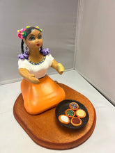 Load image into Gallery viewer, Lupita NAVARRO  Mexican Ceramic Doll Making Tortillas
