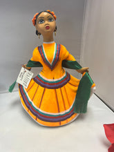 Load image into Gallery viewer, Lupita NAVARRO  Mexican Ceramic Doll Folkloric SOLD
