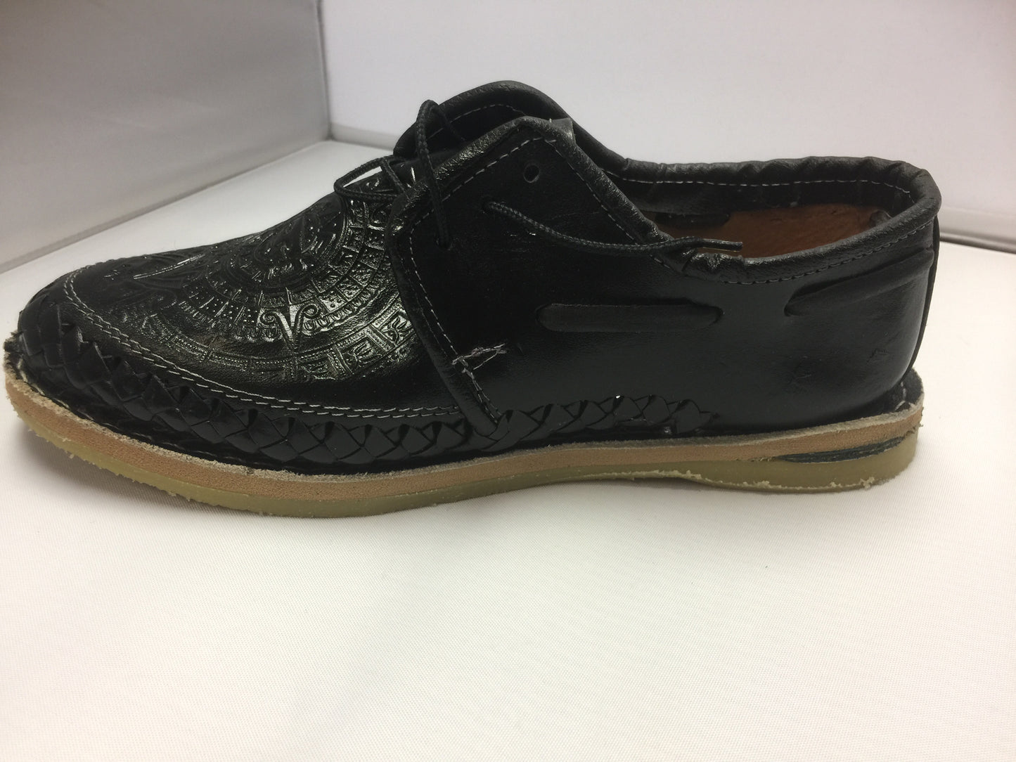 Aztec Calendar Huaraches. Men Shoes Artesanias Mexicanas Morelia