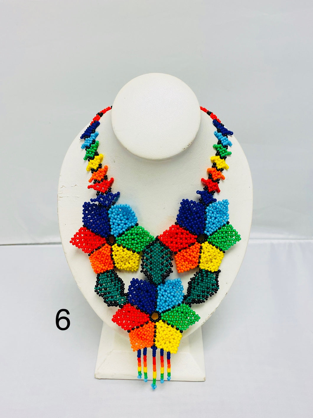 Beaded  flower Artisanal Necklace