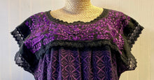Load image into Gallery viewer, Silk  thread embroidered  Huipil
