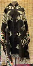 Load image into Gallery viewer, Wool Poncho with fur /regular Hoodie SOLD OUT
