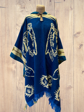 Load image into Gallery viewer, Wool Poncho with fur /regular Hoodie SOLD OUT
