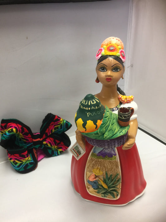 Lupita NAVARRO  Mexican Ceramic Doll MAGUEY SOLD