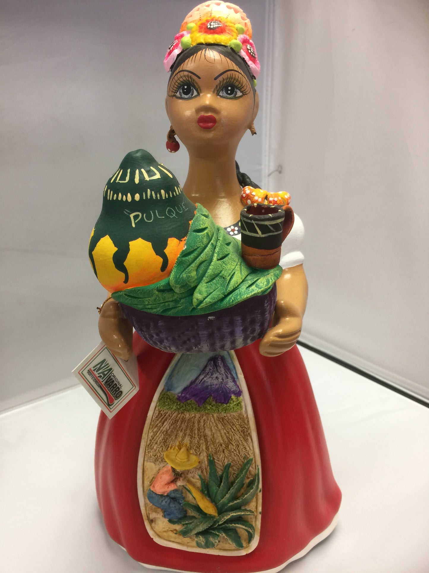 Lupita NAVARRO  Mexican Ceramic Doll MAGUEY SOLD