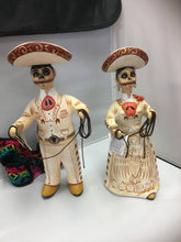 Cargar imagen en el visor de la galería, Lupita NAVARRO Mexican Ceramic Doll  Charros day of the dead SOLD
