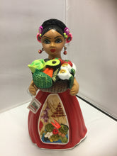 Load image into Gallery viewer, Lupita  Mexican Ceramic Doll  with  Vegetables Basket SOLD
