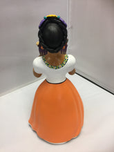 Cargar imagen en el visor de la galería, Lupita NAVARRO Mexican Ceramic Doll Maracas basket SOLD

