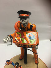 Load image into Gallery viewer, Talavera Day of the Dead  Musician with Kid
