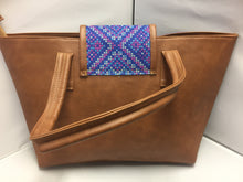 Load image into Gallery viewer, Blue and brown Handbag SOLD
