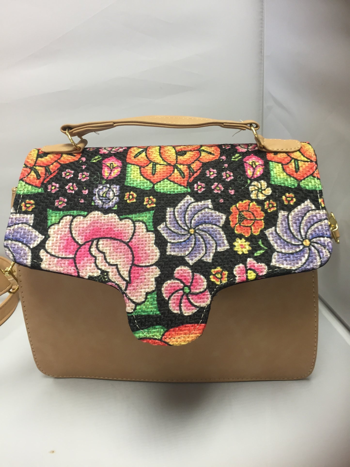 Beautiful Purse with unique  flower  design on top