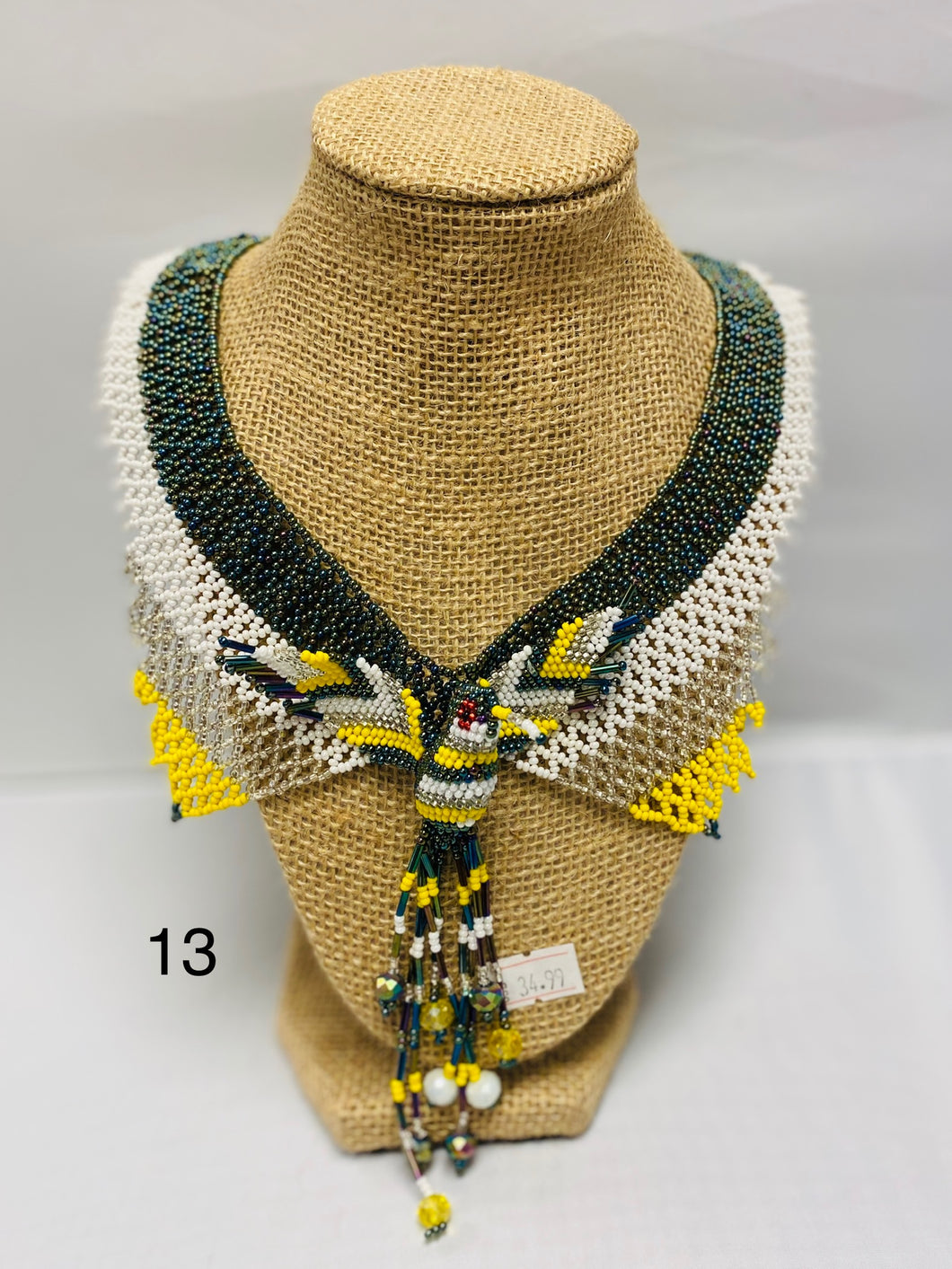 Hummingbird Collar  Huichol  Artisanal Necklace