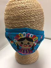 Cargar imagen en el visor de la galería, Embroidered Mexican Doll Facemask
