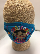 Load image into Gallery viewer, Embroidered Mexican Doll Facemask
