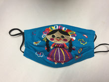 Cargar imagen en el visor de la galería, Embroidered Mexican Doll Facemask
