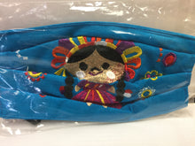 Load image into Gallery viewer, Embroidered Mexican Doll Facemask
