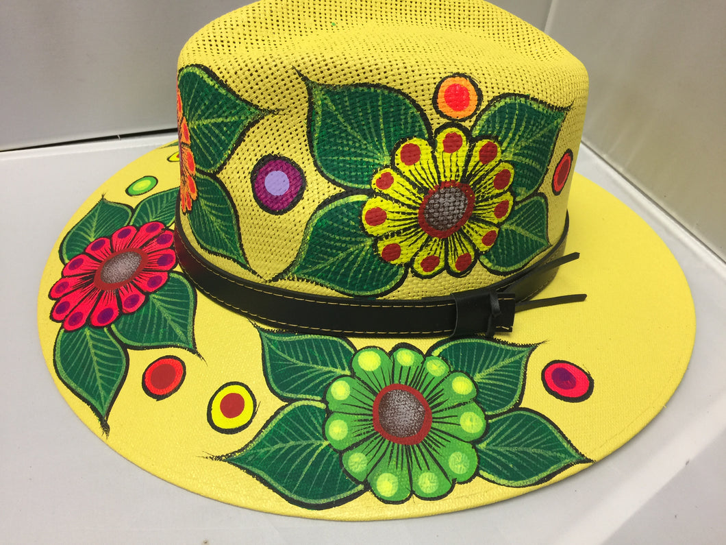 Hand painted Hat/ Sombrero SOLD